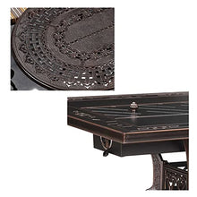 FYorbitH Barbecue Table Outdoor Barbecue Table Outdoor Courtyard Balcony Cast Aluminum Single Table Carbon Smokeless Oven Table Grill Table