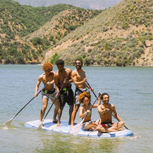 ISLE Surf and SUP Megalodon Inflatable Paddle Board Bundle Slate/Lumin/Navy 15'