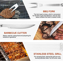 20 PCS BBQ Grill Accessories Tools Set,Stainless Steel Grilling Tools,Barbeque Grill Accessories for Outdoor with Thermometer Storage Bag,for Picnic Bonfire,Backyards Garden Easy to Carry