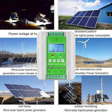 Wind Solar Hybrid Charge Controller 3000W-10000W, 12V/24V/48V Regulator MPPT Wind Solar Hybrid Boost Controller, for Wind Turbine Generator Charger Battery,48V-10000W