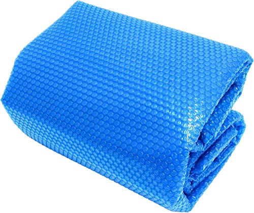 CFLNYC Rectangle Bubble Heating Cover, Anti Dust Solar Protective Swimming Pool Cover Outdoor Hot Tubs Supplies Accessories (Color : Blue, Size : 3.5X7m/11.5X23ft)