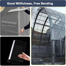 JCQXDL 2mm Lightweight Clear Acrylic Plastic Sheet Polycarbonate Roofing Sheet,Strong Impact and Shatterproof PC Full Transparent Durable Panel,All-Weather Outdoor Greenhouse Covering(1x20m)