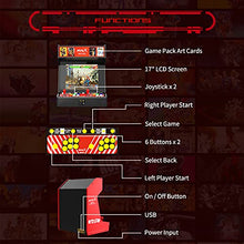 UNICO NEOGEO MVSX Arcade with 50 SNK Retro Games, 17" Screen Red