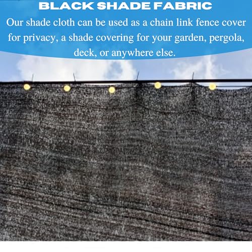 Generic VBS Black Shade Cloth 80% Privacy Screen 26' x 175'