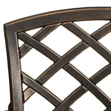 Kaorsrow Patio Chairs Set of 6, Cast Aluminum Outdoor Dining Chairs with High Back and Armrests, Bronze Metal Garden Seating for Porch, Backyard, Lawn and Deck, 24" x 23.6" x 36.6"