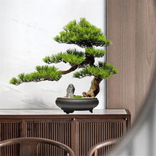 YXIANG56Q Fake Plants Faux Plants Indoor Chinese-Style Artificial Green Bonsai Realistic Fake Decor Bonsai Tree