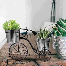 TBNLASS 1PC Iron Art Bike Plant Stand Exquisite Flower Pot Shape Holder