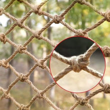 Hemp Rope Ceiling Decorative Net,Natural Jute Decoration Nets for Indoor & Outdoor Garden Balcony,Versatile Treehouse Netting for Child Playground,Durable Wall(Size:4M×9M(13.1FT×29.5FT),Color:Jute)