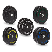 Bells of Steel Dead Bounce Conflict Bumper Plates - Commercial and Home Gym - 260 lb Olympic Weight Set
