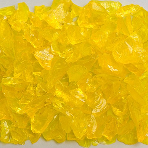 Chunky Yellow Terrazzo Glass - American Specialty Glass – Flooring, Countertop, Concrete, Terrazzo Glass - 50 LB, Size 1