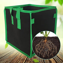Square Potato Grow Bag Nursery Tomato Plant DIY Potato Planting Bucket Felt Grow Flower Fabric Grow Pot Non-Woven Seedling Bag (Size : 7 gallons) (3 gallons)