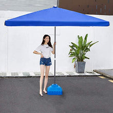 EUQKKWLOY Blue Rectangular Patio Umbrella - Durable Outdoor Market Table Umbrella for Garden Yard Beach Camping Poolside & Commercial Events - Stylish Sunshade Solution