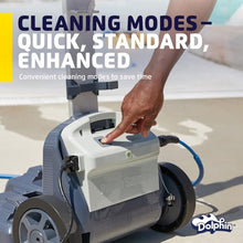 Dolphin W20 Automatic Robotic Pool Vacuum Cleaner Includes Remote Control and Caddy, Floor Cleaning Only, Ideal for Commercial Shallow Depth Pools up to 78 FT in Length