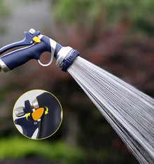 XIXIDIAN Hose Nozzle, Heavy Duty Hose Sprayer with 8 Adjustable Watering Patterns, Thumb Control Garden Hose Nozzle with Ergonomic Grip,