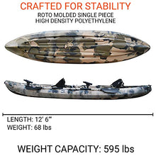 BKC TK219 Tandem Fishing Kayak Camo