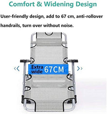 MHJKHG Recliner Rocking Garden Bed Adjustable in Outdoor Sunbed Patio Deck Lawn Lawn Relax Chair Support 200 Kg
