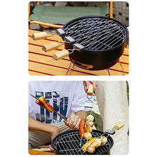 NYTFHMS Bifurcation BBQ Needle Sticks, Reusable, Cooking Kabob Skewers, Stainless Steel Skewers Grilling, Tough, Not Easy to Break, for Appetizers, Fruit,Size_name-50