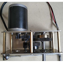 OLONETO 120W 24V Permanent Magnet DC Generator Hand Generator High Power Generator + Gearbox + Hand Generator 3550rpm DC Speed-up Gearbox Can Charge The Battery