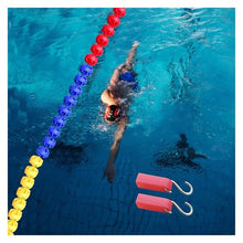 YXXSDP Pool Safety Rope Divider Float Line Kits with 2 Stainless Steel Hook, Swimming Pool Buoy Lines for Practice and Races, Lane Line Pool Equipment, Customizable Lengths(19.7ft/6m)