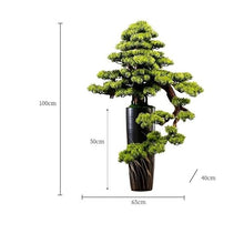 YXIANG56Q Fake Plants Artificial Bonsai Tree Light Luxury Floor Ornaments Living Room Entrance Decoration Fake Plants Potted Plants Bonsai Tree