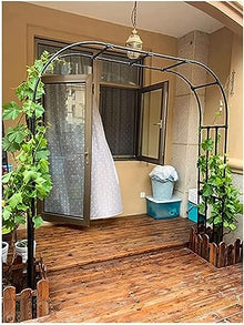 GFSGHZZ Outdoor Wedding Party Decoration with Metal Pavilion Rose Trellis Supported By Various Climbing Plants Rustic Charm,A-W220Xh240M