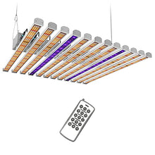 Samsung LM301B Diodes 12 Bar LED Grow Light Bar Full Spectrum UV IR TP-1200 Dimmable Timer Growing Lamp 1096W with Remote Control 7x7ft Coverage Replace HPS/MH2000W for Indoor Plants