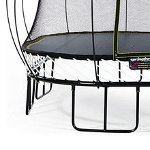 Springfree Large Square Trampoline 13x13 ft Springless Black Blue