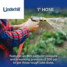 Underhill UltraMax Commercial Garden Water Hose Heavy-Duty 1 Inch x 125 ft Green