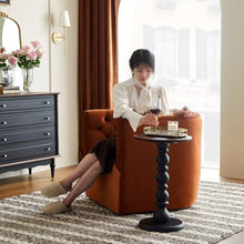 Chicken Couch End Table Vintage Solid Wood Living Room Balcony Round Side Table Furniture, Suitable for Living Room Bedroom Etc Corner Tables for Living Room