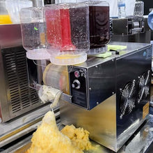 Automatic Ice Machine, 750W Snowflake Ice Machine with 4 Barrels, Ice Production: 120kg/day of Purified Water/Refrigeration Drum: 9cm, for Outdoor/Dessert Shops
