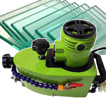 Electric Small Glass Edging Machine Portable Glass Edger Straight Round Bevel Edge Edge Grinder Polish Edge Machine For Plexiglass Acrylic Marble Ceramic With 8 Diamond Wheels green
