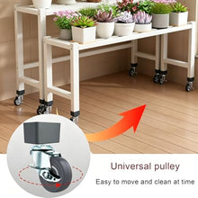 3 Pack Plant Stand On Wheels, Heavy Duty Rolling Flower Shelf For Patio