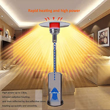 Patio Heater Outdoor Heaters for Home Powerful Fast Heating Safe Low Energy Radiator Dumping Protection Energy Efficient with Wheels – Black (natural Gas) 220 cm (86 inches) (220 cm (86 in) Black