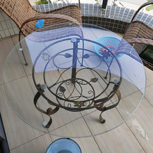 Pealihuy Kitchen Dining Table Top,Table Top Tempered Glass Round,Glass Table Top,for Dining Table, Coffee Table, and Garden Table,Tempered Glass Round(80cm(32 in))