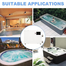 aromaoveite Electric Pool Heater | Electric Pool Heater/Hot Tub Thermostat with Touch Screen, Made of Stainless Steel, Suitable for Swimming Pools, Spas, and Bathtubs. 9kw