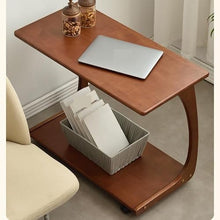 CHmrfvqtus Couch Side Table Movable Sofa Side Table Compact Living Room Mini Coffee with Wheels Simple Bedside for Small Apartments