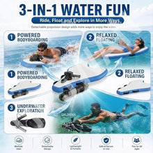 9-Speed Motorized Swimming Float Board with Wrist Remote 700W16A