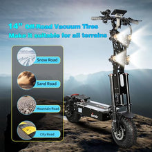 Toursor Foldable Electric Scooter 10,000W Dual Motor Black