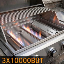 3 Burner Built In Gas Grill, Stainless Steel Propane Grill, 30,000 BTUs,Dual Fuel Compatibility(Propane/Natural), Gas Grill Outdoor Cooking