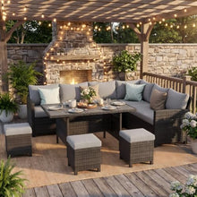Wisteria Lane 7 Piece Patio Furniture Set, Patio Sectional for All Weather