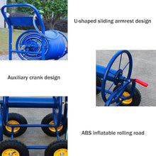SDdPulse Garden Hose Reel Cart with Wheels, Large Capacity Outdoor Hose Storage Rack for Easy Car Wash and Agricultural Irrigation,Blue 25mm-+40m Pipe
