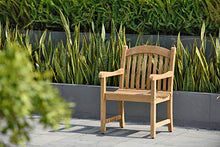 Amazonia Teak Extendable Oval Newcastle Patio Dining Set 7-Piece Brown