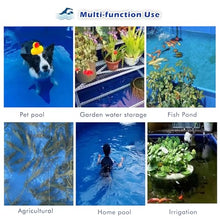 Home Swimming Pools, Rectangular Metal Frame Pool/ Albercas Para Niños Y Adultos W/ Flow Valve for Ages 6 and Up, 1.2m Deep Backyard Above Ground Pool, 1 1.5 2 2.5 3 M Canvas Fish Pond(A Deep 48in/1.2