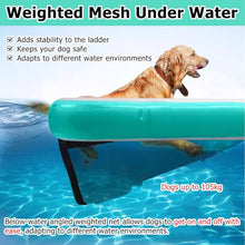 MZZKFC Pet Dock Platform for Pool, Inflatable & Reusable Dog Floating Ladder with EVA Anti Slip Pad & 3D Steps & Pump, Portable Foldable Dog Water Ramp 150cm, Load 105kg(Black,Piece of 4)