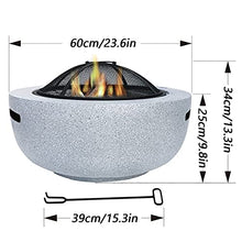 Fire Pit Outdoor fire Pit, Villa Courtyard Imitation Marble Garden fire Pit, Garden Wood fire Pit