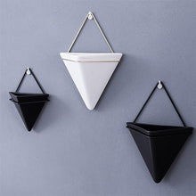 SDREYKUF Wall Hanging Flowerpot Hydroponic Decorative Ceramic