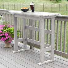 highwood Lehigh Bar Height Balcony Table, White
