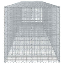 YNGBHFNOP Extra Large Galvanized Gabion Basket for Outdoor Landscaping, Heavy Duty 1800kg Capacity Rock Cage, Silver Metal Retaining Wall Planter for Garden Patio Decoration