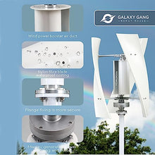 HUIZHITENGDA 9000W Vertical Wind Energy Turbine, 110V/ 220V Magnetic Levitation Wind Turbine Generator with MPPT Controller for Courtyard Garden Lighting,48v
