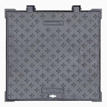 LWJQRSP Ductile Cast Iron Square Cover - Class B Non-Slip Manhole & Septic Tank Cover for Garden and Ga (80x80cm) - Heavy-Du Weather Resistant
